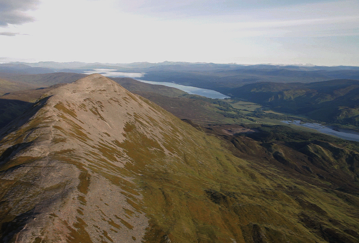 Schiehallion from the air - Dave Tarvit