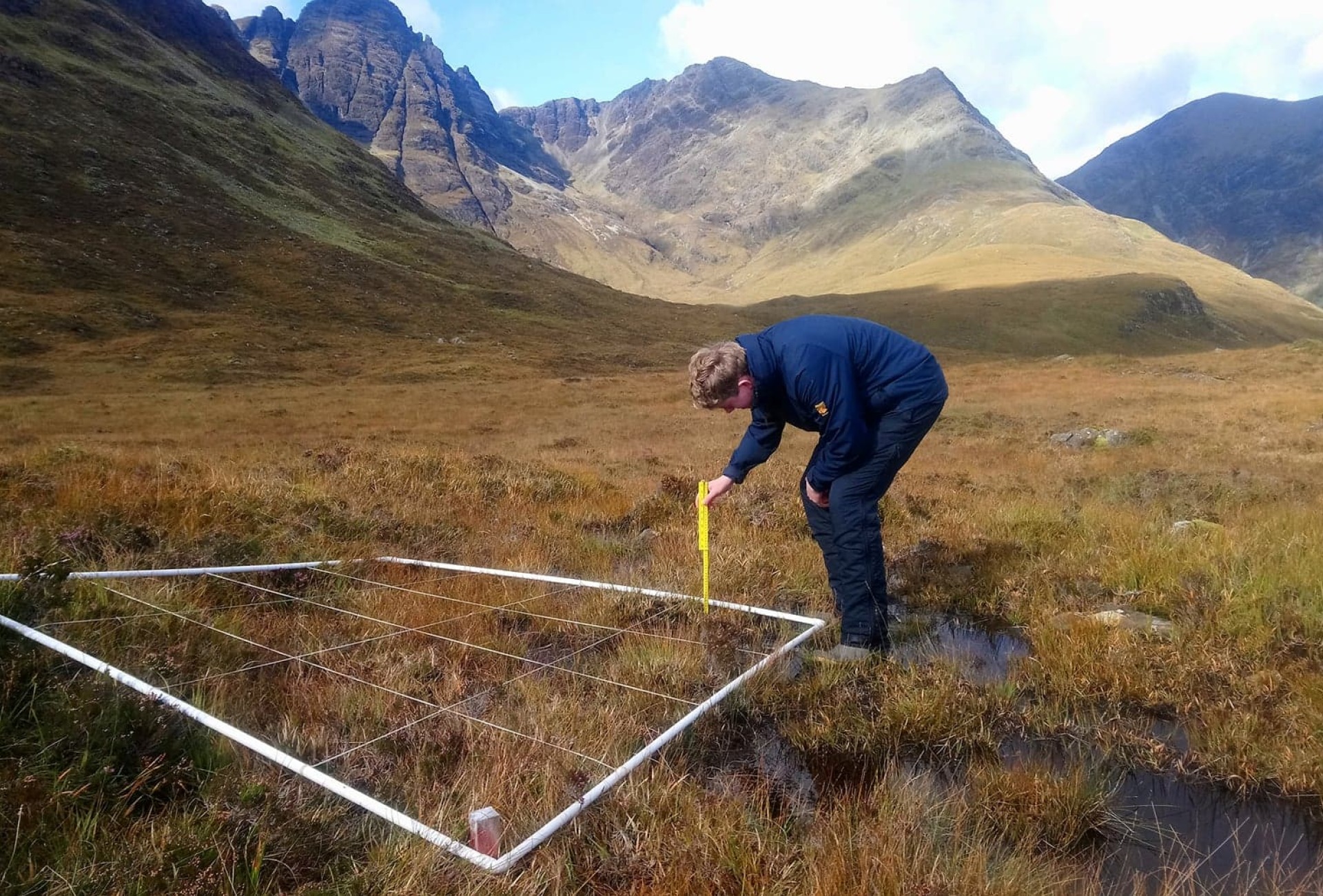Peat plot survey on Skye