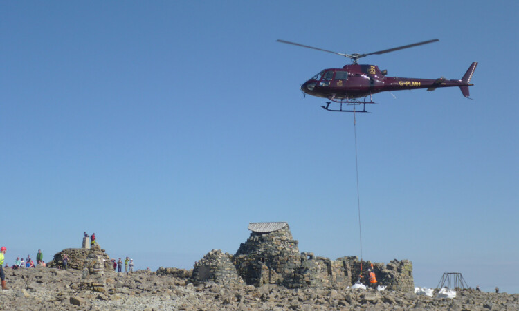 Nevis helicopter lift