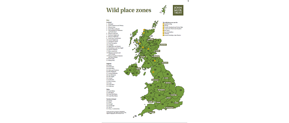 John Muir Trust wild zones map - March 2023 smaller