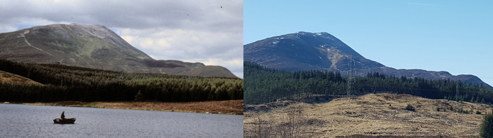 Schiehallion scar - before and after