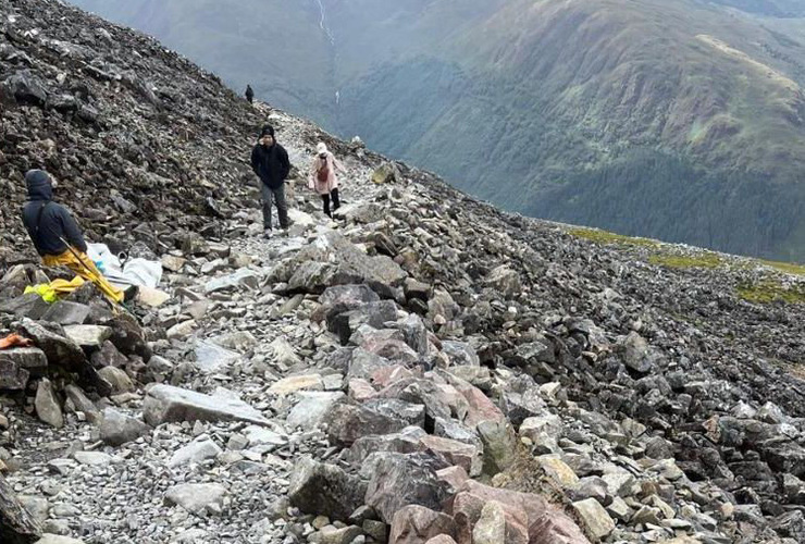 Ben Nevis path repairs - completed 