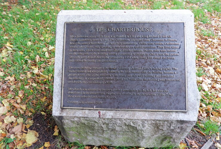 Charterhouse plaque